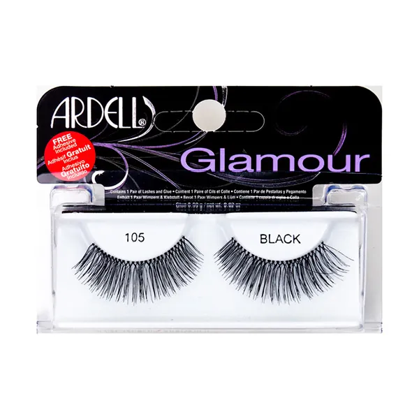 

Многоразовые и простые в применении накладные ресницы Glamour 105 Ardell, 1 UD