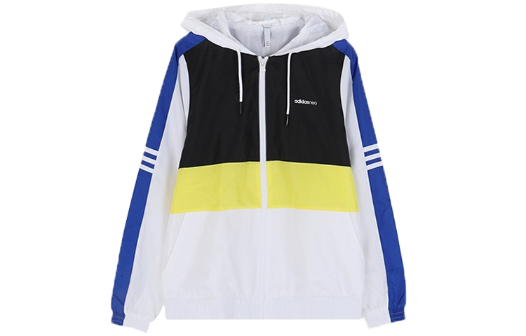 Adidas Neo Куртка женская бело-лимонная, White/Lemon — фото 2
