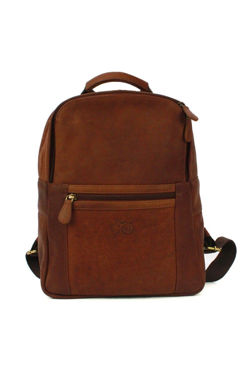 

Кожаный рюкзак Ross с потертостями Eastern Counties Leather, коричневый
