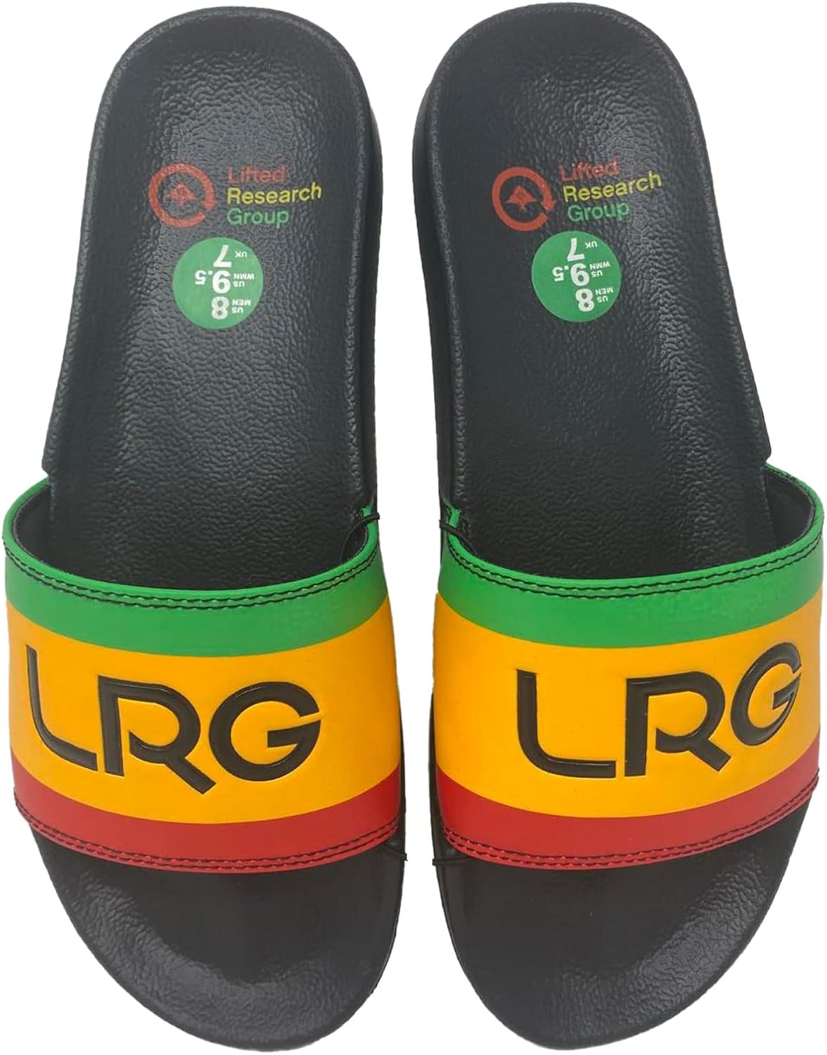 

Мужские шлепанцы LRG с полосками, черный/желтый
