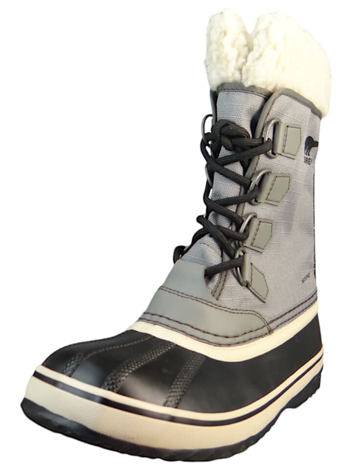 Ботинки женские Sorel Winter Carnival зимние в спортивном стиле, серо-черный
