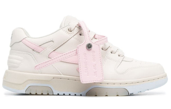 Кроссовки off-thite out of office arrow-motif low-top sneakers pink Off-White, бежевый — фото 2