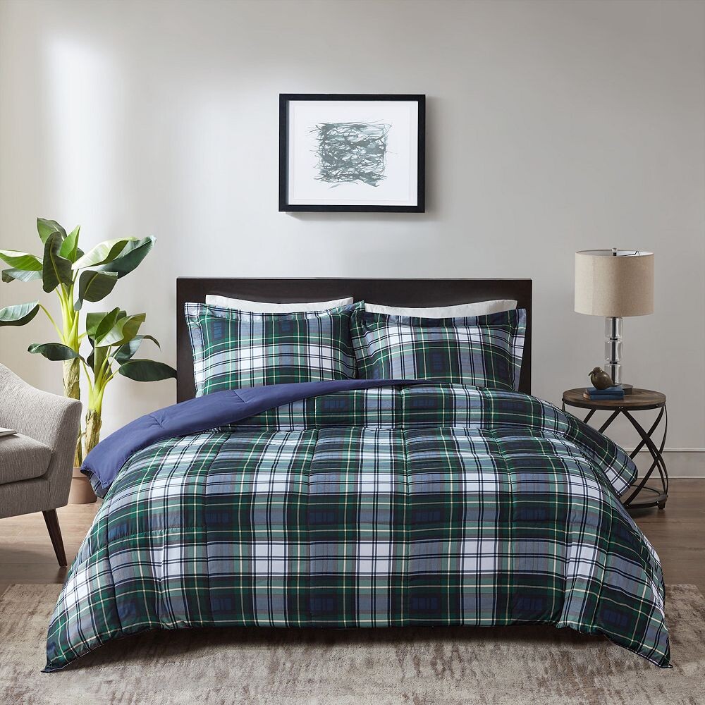 

Madison Park Essentials Двусторонний комплект одеял Parkston с альтернативным пухом, синий