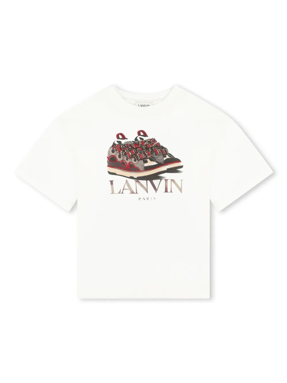 

Футболка с логотипом Lanvin Enfant, белый
