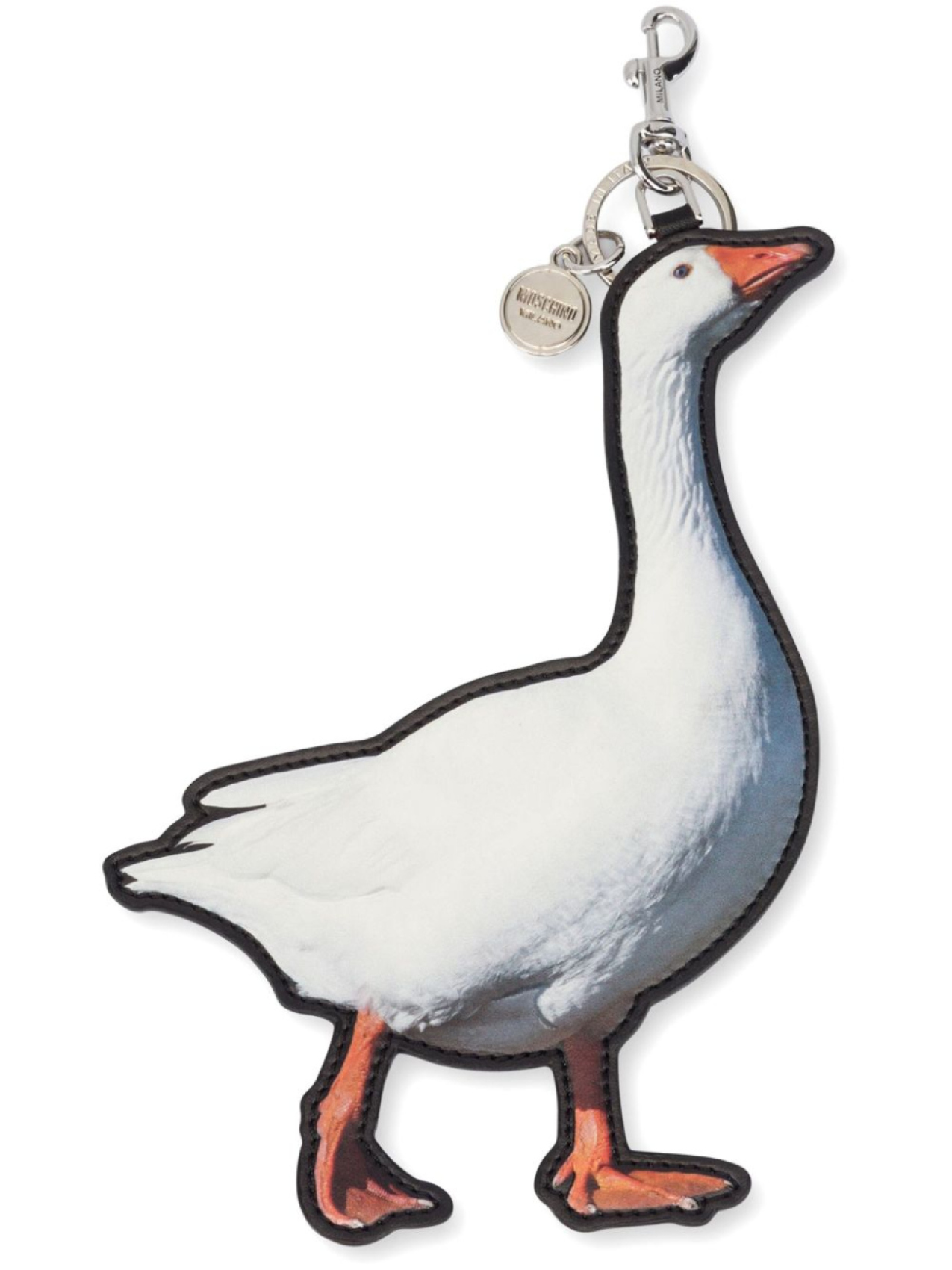 

Moschino клатч с декором goose, белый