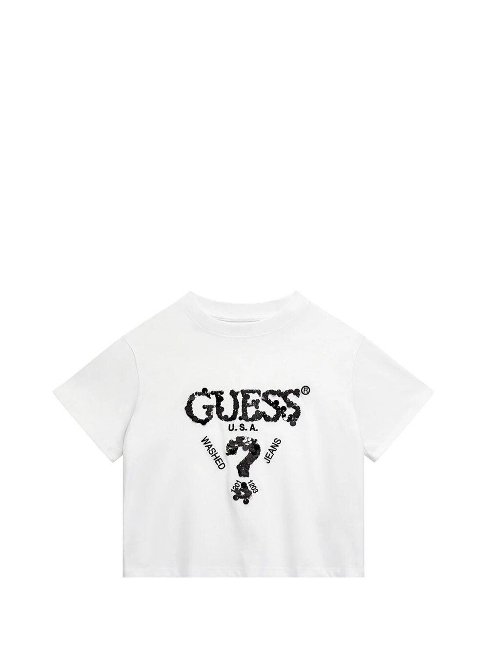 

Белая футболка для девочек Guess