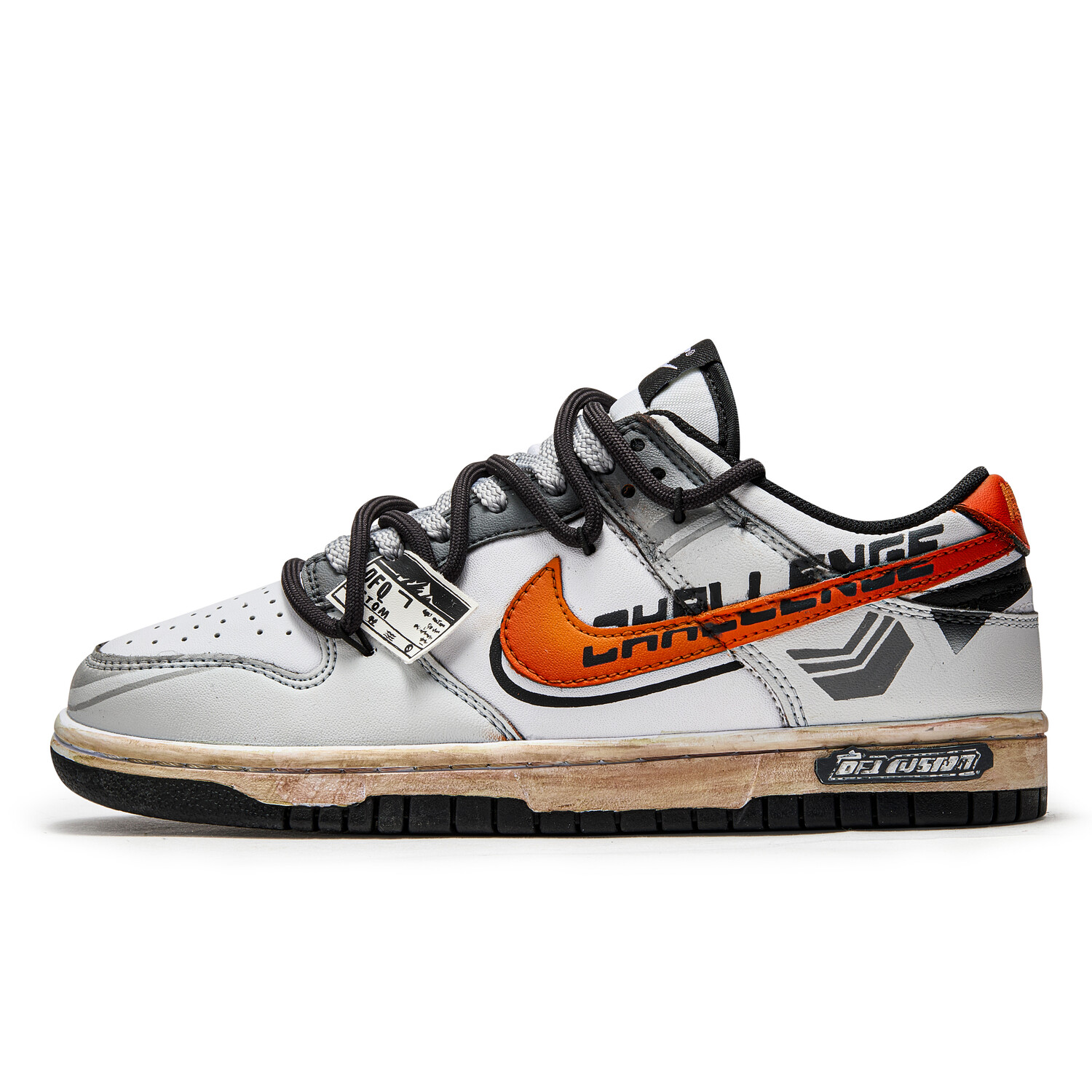 

Кроссовки Nike Dunk Skateboarding Shoes Unisex Low-top Gray, серый