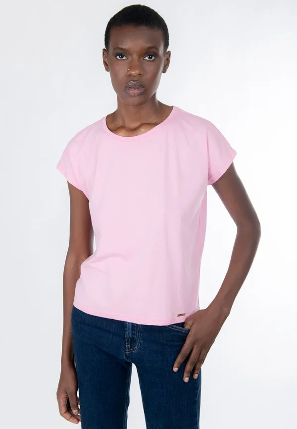 

Базовая футболка с закругленным краем сзади Influencer, Rose, Розовый, Базовая футболка с закругленным краем сзади Influencer, Rose