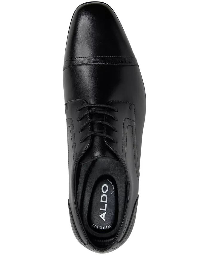 Мужские кожаные туфли-дерби Luigi на шнуровке ALDO, черный — фото 2
