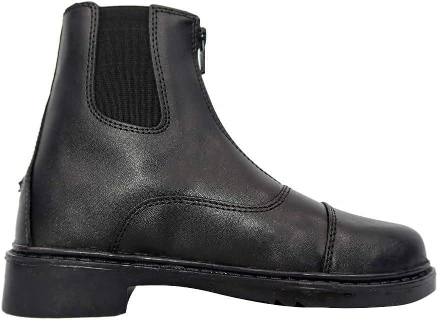 Ботинки для верховой езды TuffRider Perfect Front Zip Paddock Boot, Детские, 3 Big Kid Black — фото 4