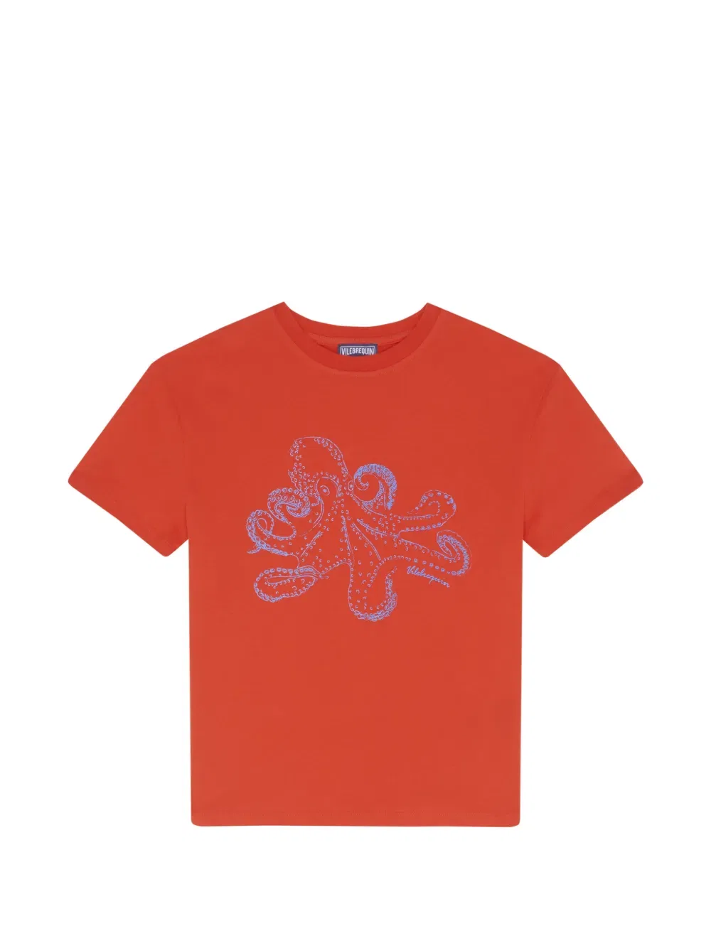 Футболка с осьминогом Vilebrequin Kids, красный