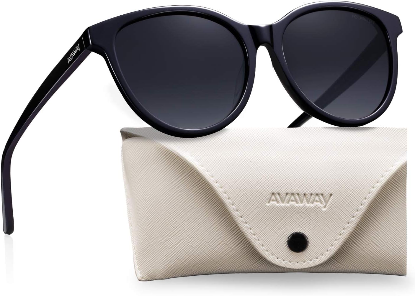 

Женские солнцезащитные очки AVAWAY с поляризацией и 100% защитой от УФ-излучения для вождения, гольфа, пеших прогулок и катания на лодке, 3.black Frame & Gradient Grey Lens