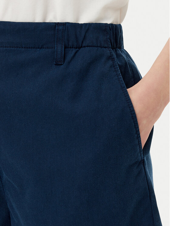 Шорты из ткани обычного кроя WW0WW44762 Tommy Hilfiger, синий — фото 4