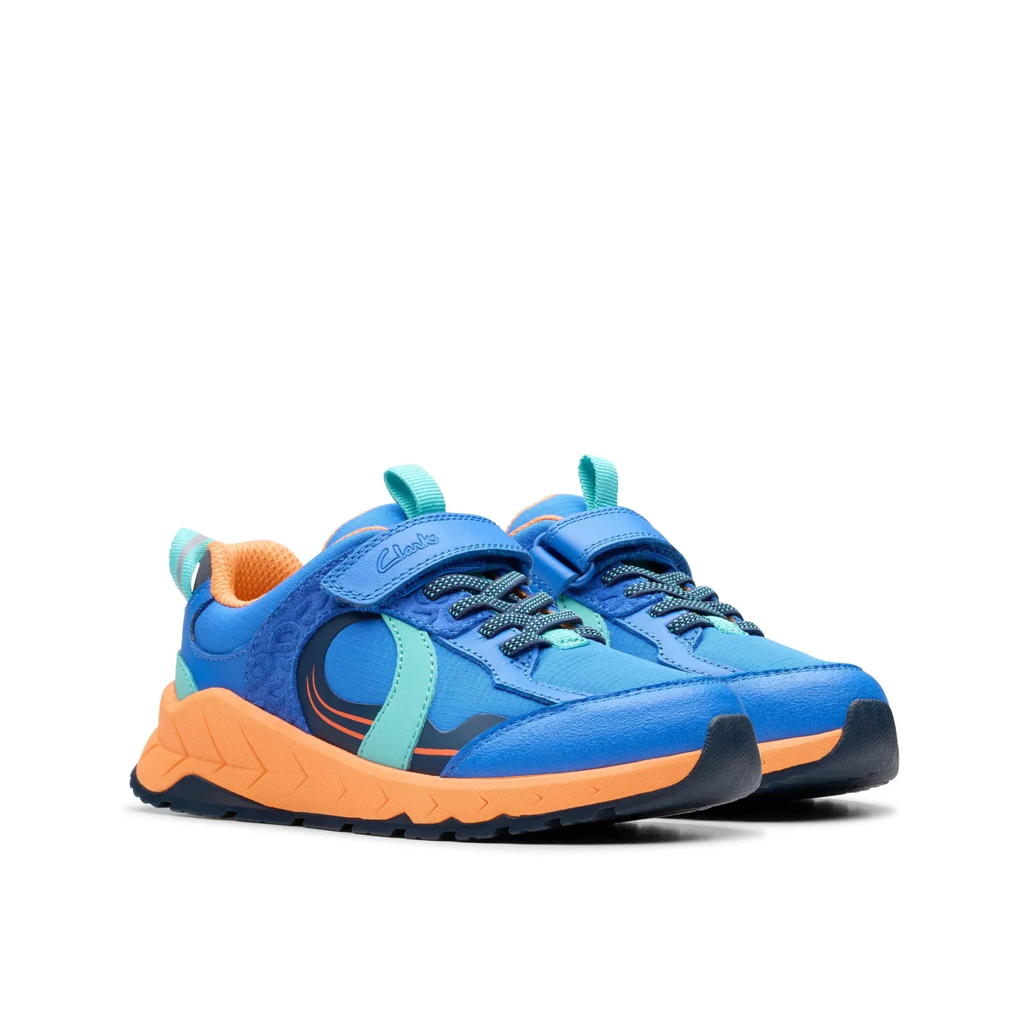 Кроссовки детские Clarks Selva Hero Bright, синие — фото 4