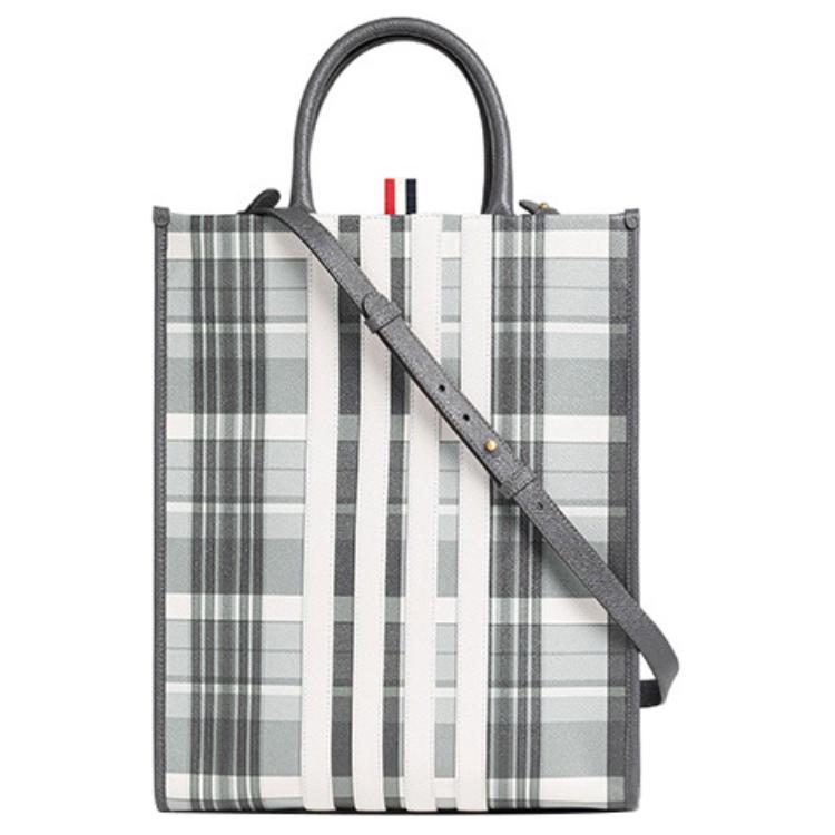 

Сумка на 4 ремня с полосками и верхней ручкой THOM BROWNE