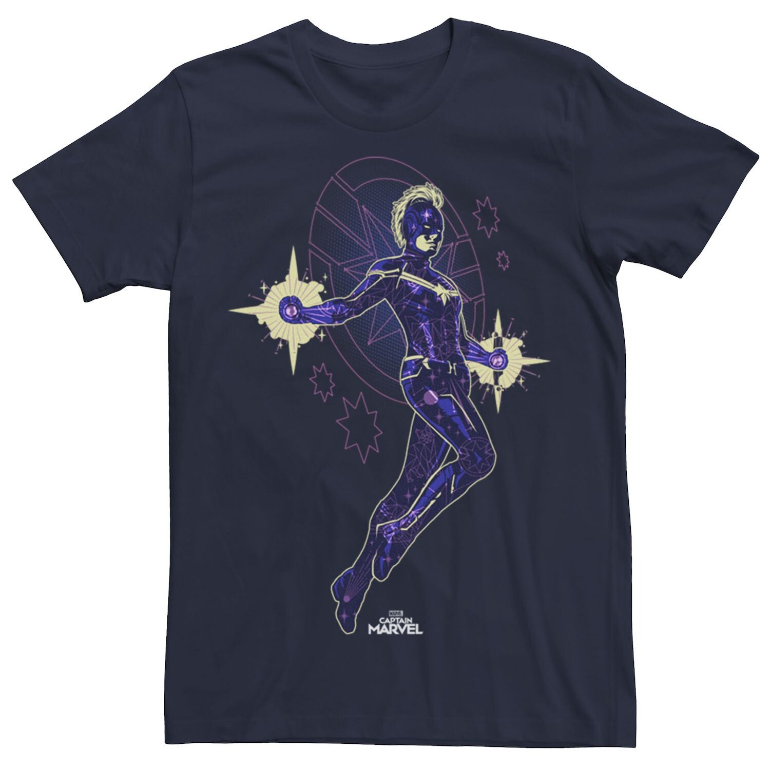 

Мужская футболка с рисунком Captain Purple Hue Marvel