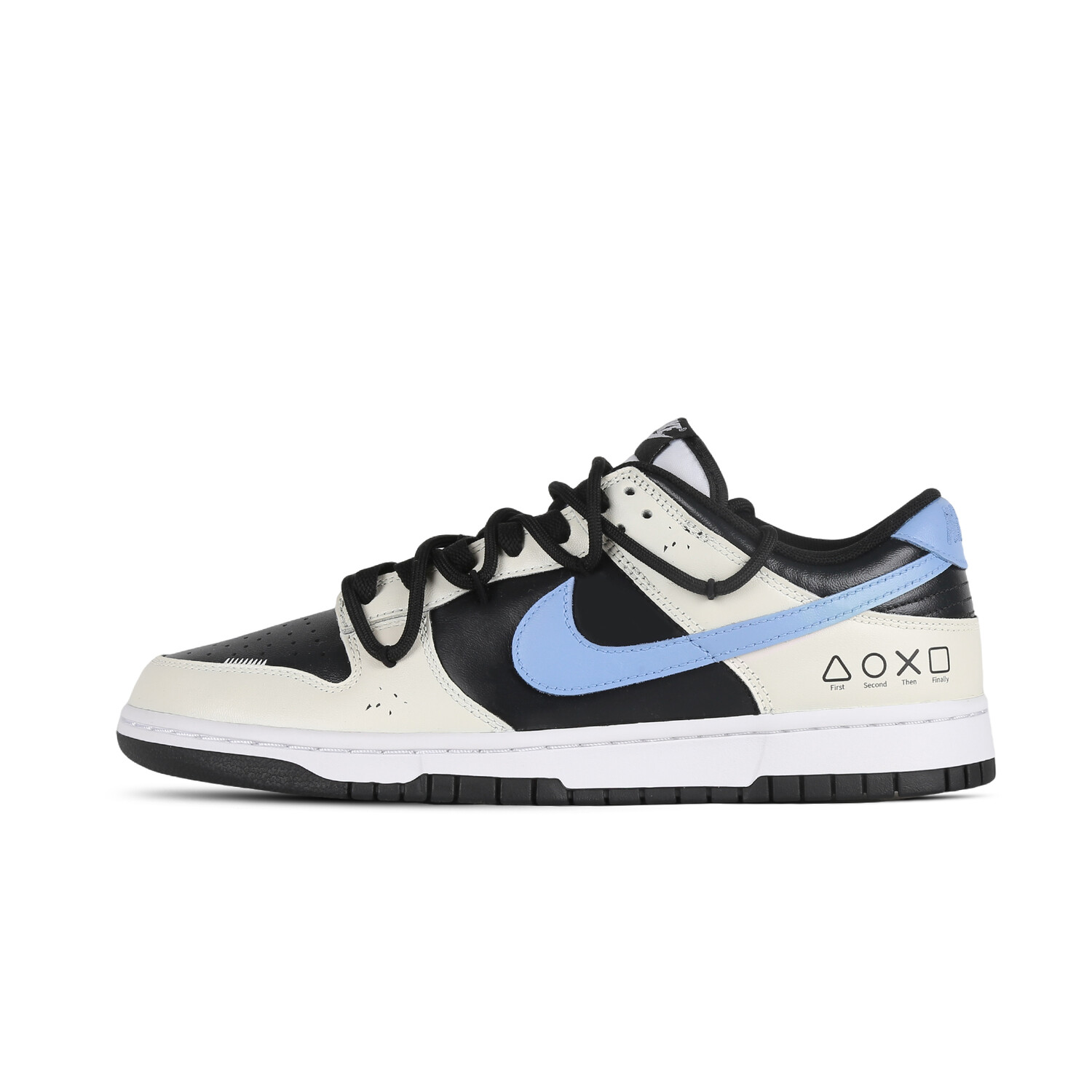 

Кроссовки Nike Dunk Skateboarding Shoes Unisex Low-top White/blue/black, синий