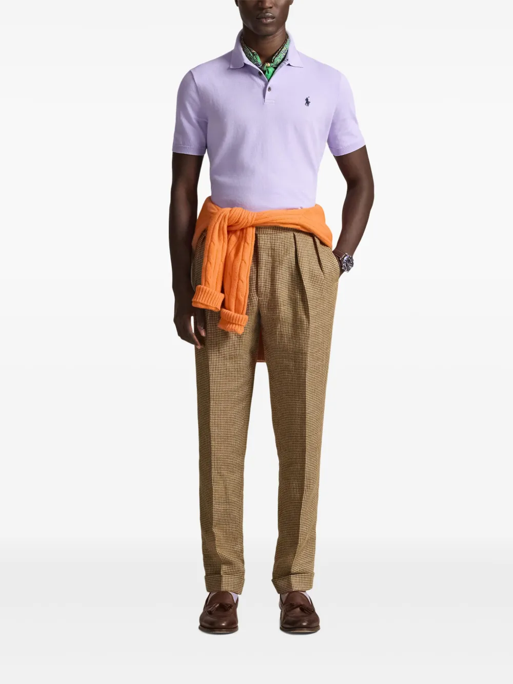 Рубашка поло с вышивкой Polo Pony Polo Ralph Lauren, фиолетовый — фото 2