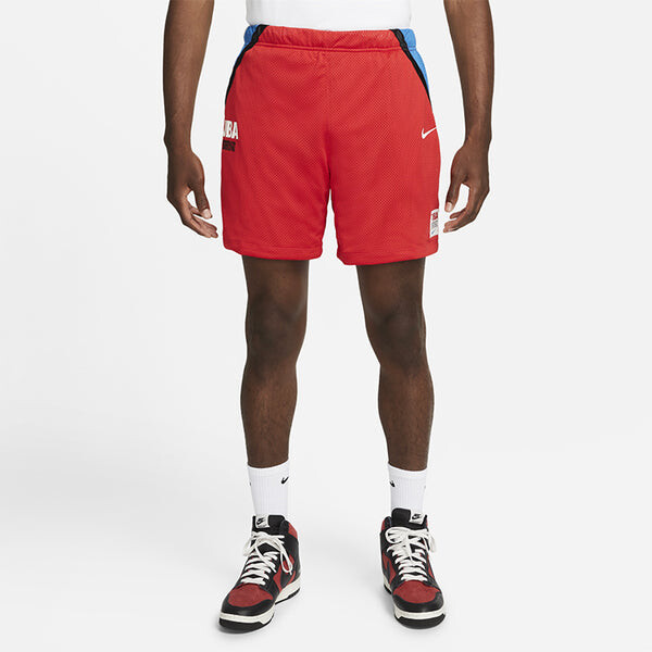 Шорты mesh shorts contrasting colors alphabet printing sports basketball asia edition red Nike, красный — фото 4