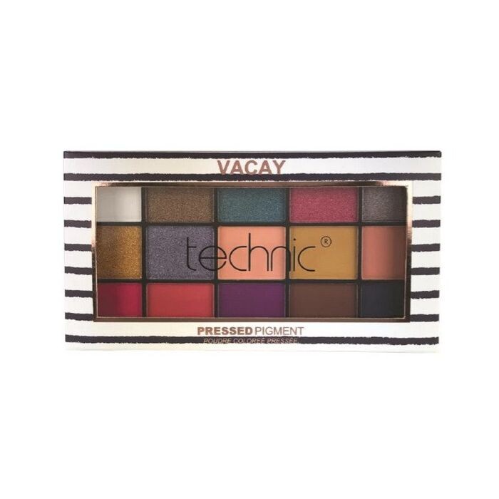

Тени для век Paletas de Sombras Vacay Pressed Pigments Technic, Multicolor