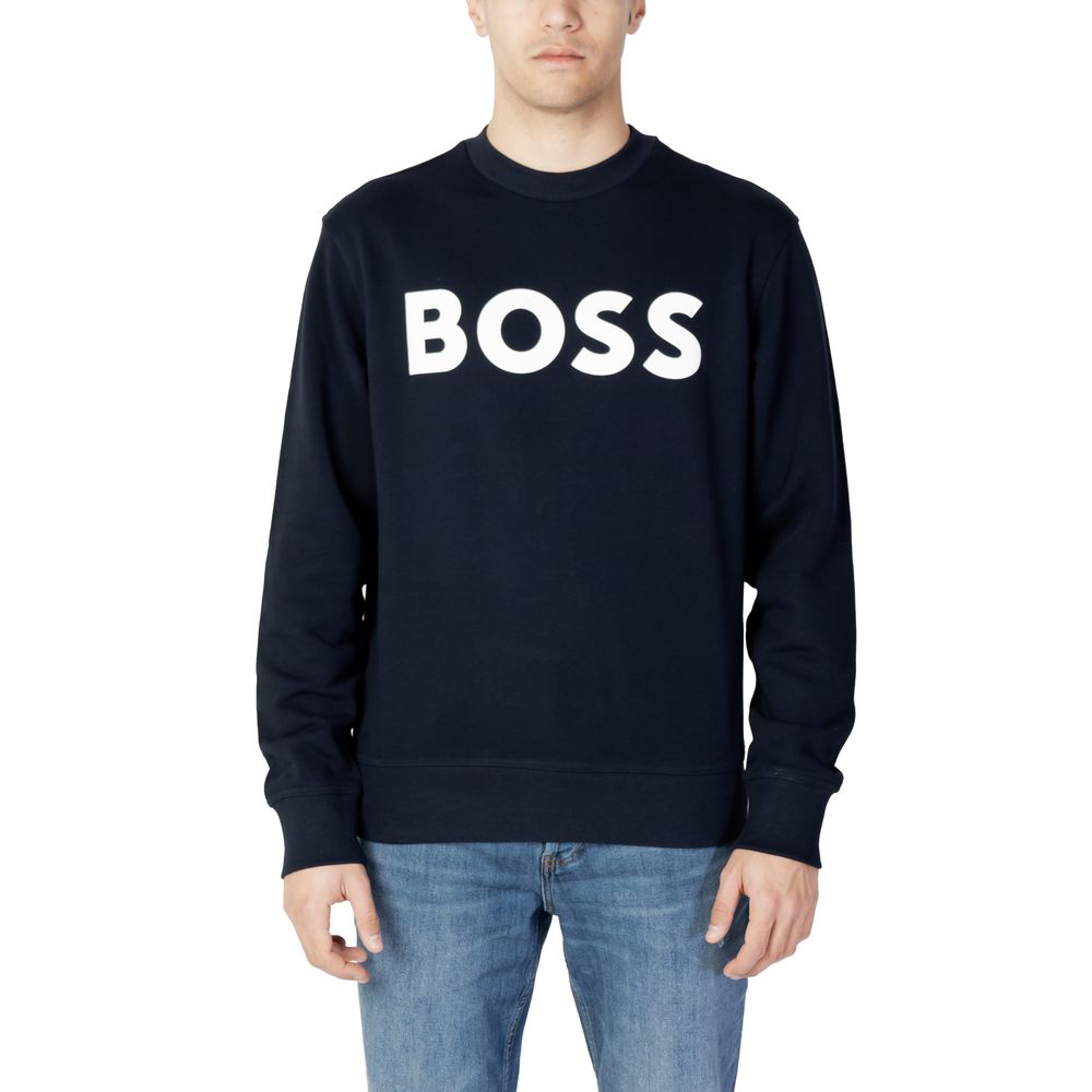 

Синий хлопковый свитер Hugo Boss