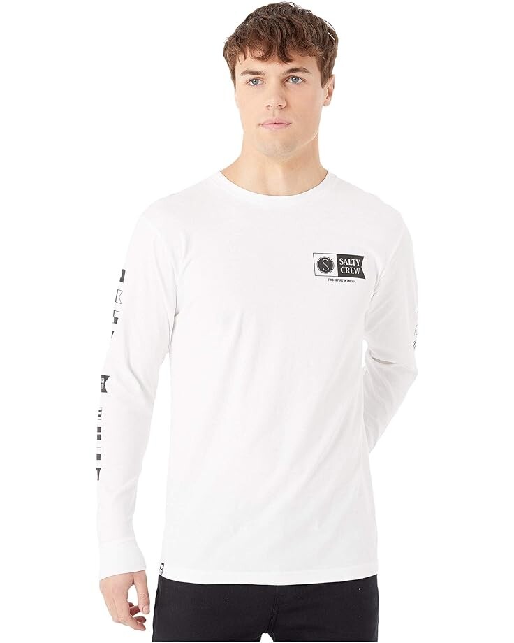 

Футболка с длинным рукавом Salty Crew Alpha Long Sleeve Tee, белый