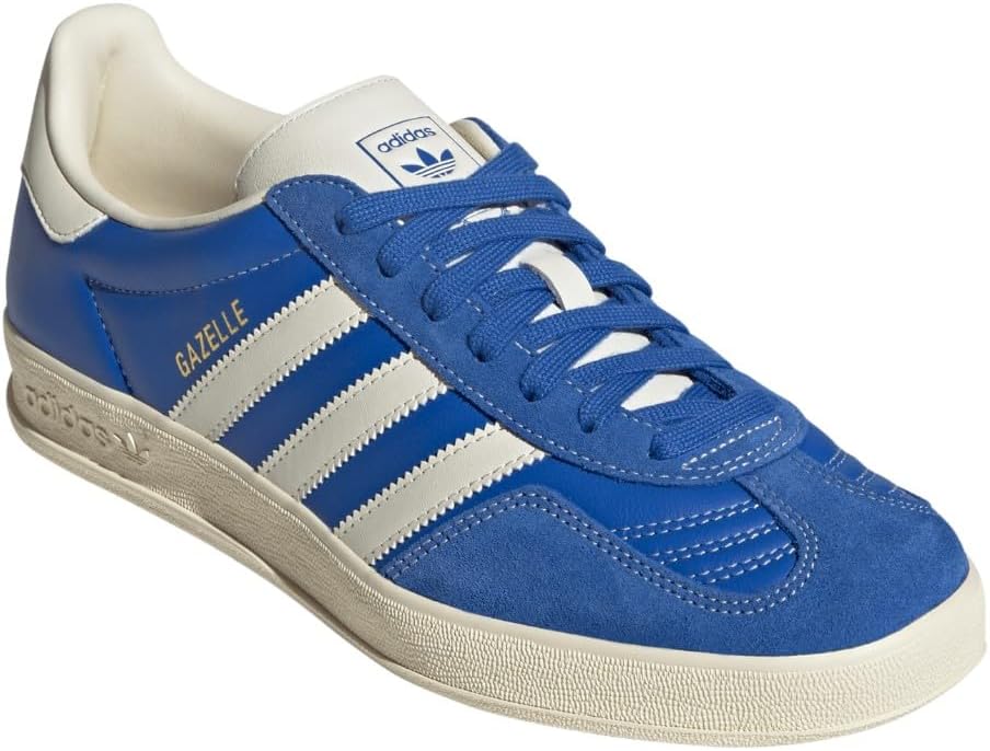 Мужские кроссовки adidas Gazelle Indoor на шнуровке, повседневные - синие — фото 2