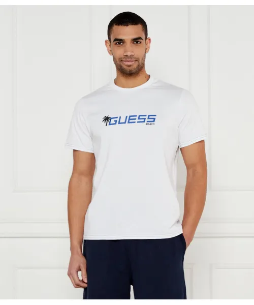 

Футболка с логотипом Palm Regular fit Guess Underwear, белый