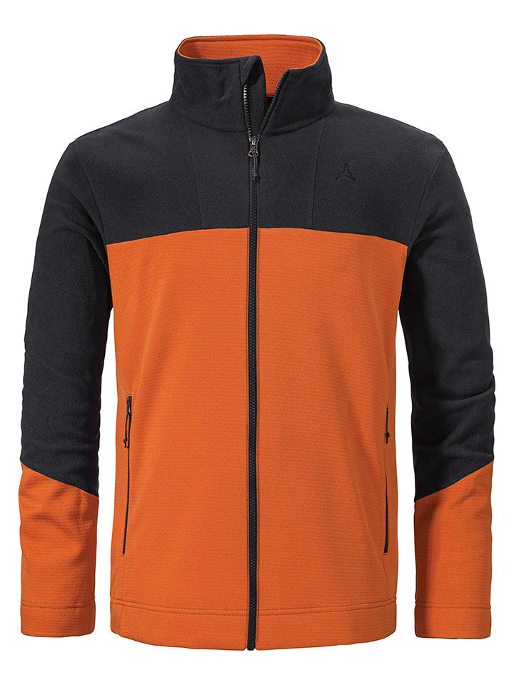 

Флисовая куртка Кариф оранжево-черного цвета Schöffel