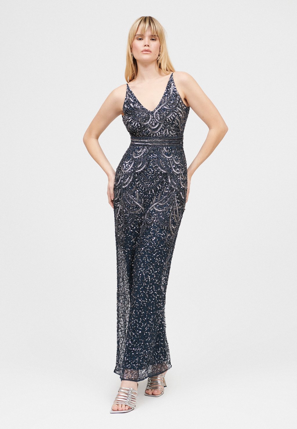 

Платье EMBELLISHED SEQUINS BEAUUT, темно-синий