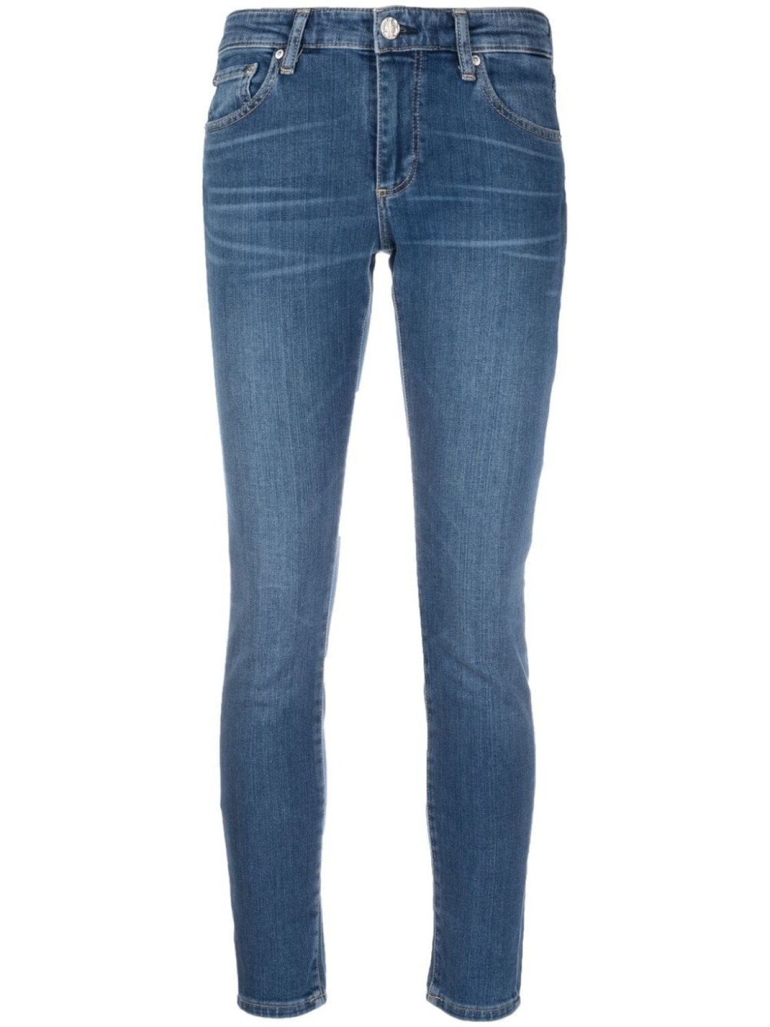 

AG Jeans джинсы скинни средней посадки, синий