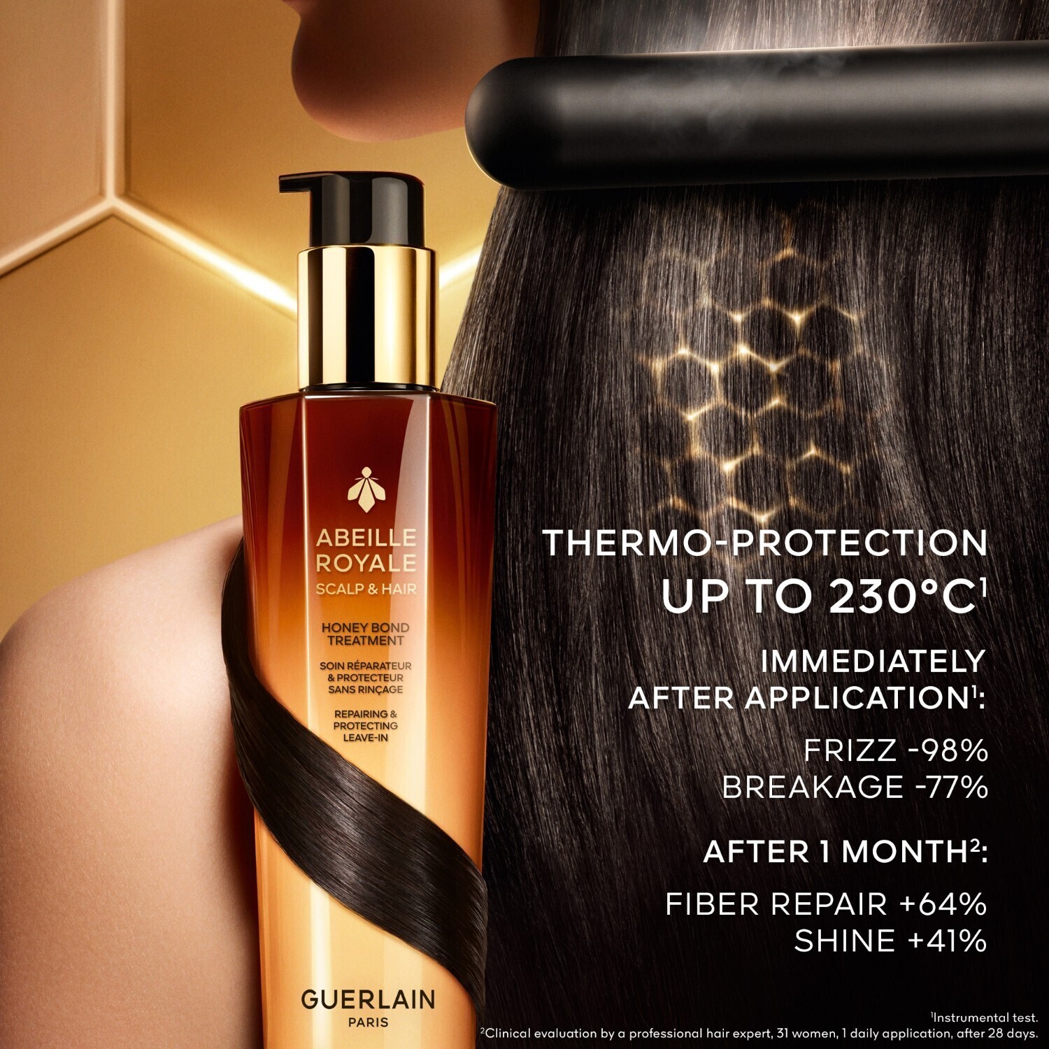 Кондиционер для волос abeille royale honey bond treatment Guerlain, объем 150 мл — фото 4