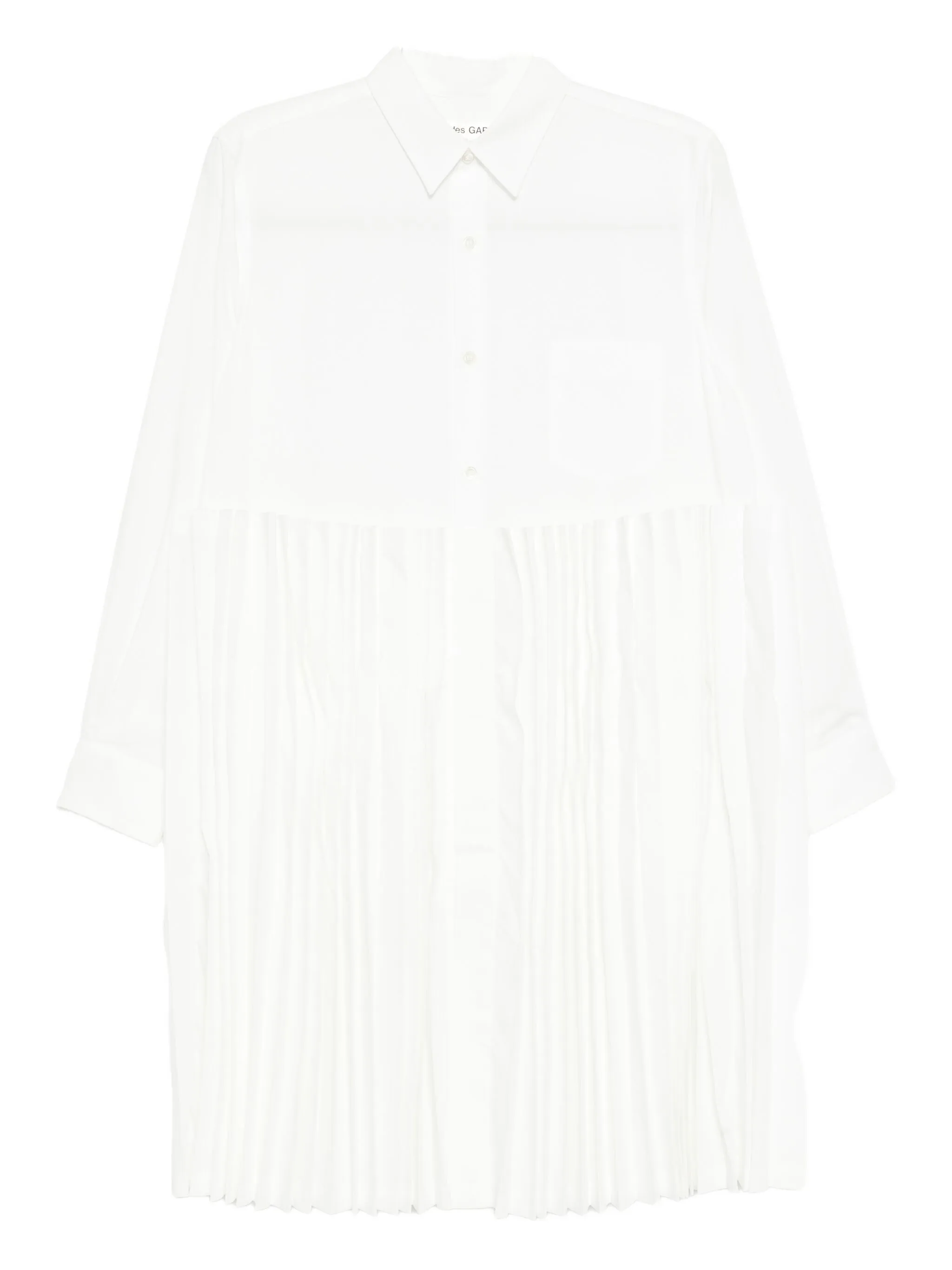 

Рубашка со складками Comme Des Garçons, белый