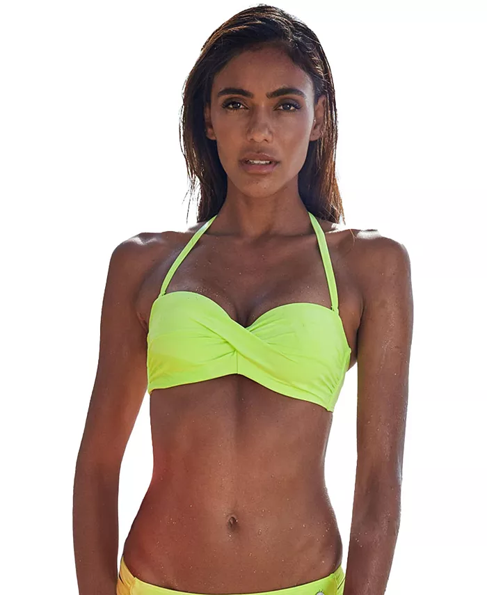 

Женский топ для бикини Twist Bandeau LASCANA, зеленый
