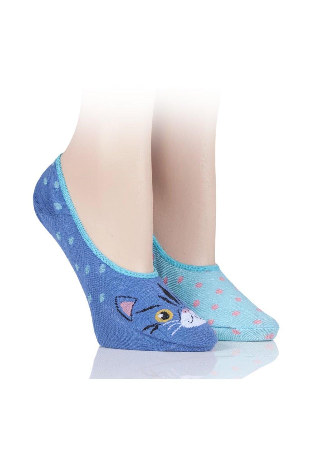 2 пары невидимых носков SOCKSHOP Wild Feet, мультиколор