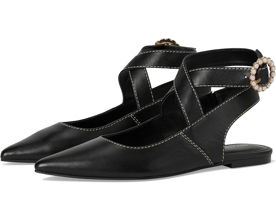 Туфли на плоской подошве Free People Parisa Point Flat, черный