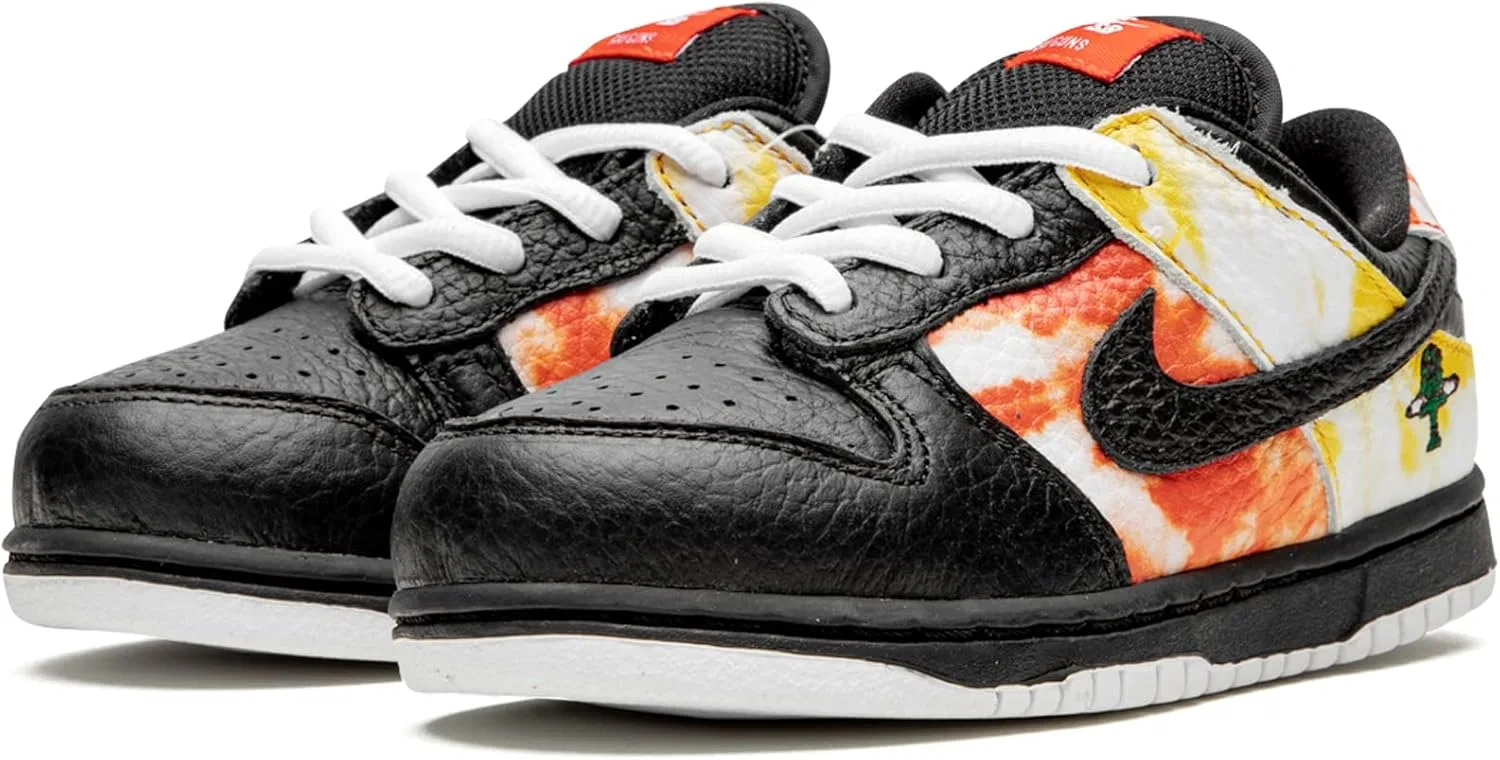 Кроссовки Supreme x Nike SB Dunk Low Jewel Swoosh, черный — фото 2