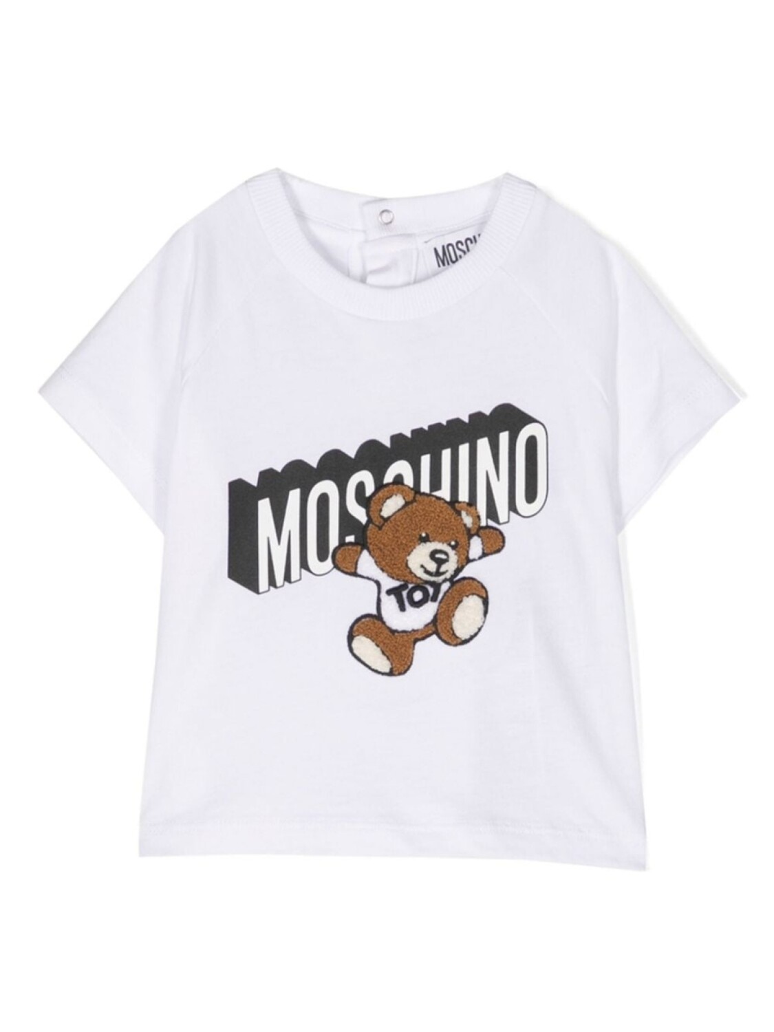 

Moschino Kids футболка Teddy Bear с логотипом, белый