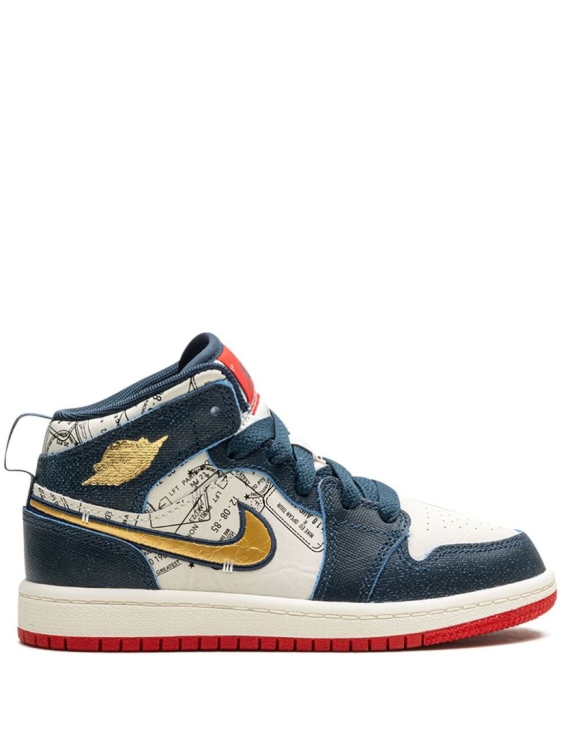 

Кроссовки Air Jordan 1 Mid SE Take Flight Jordan Kids, синий