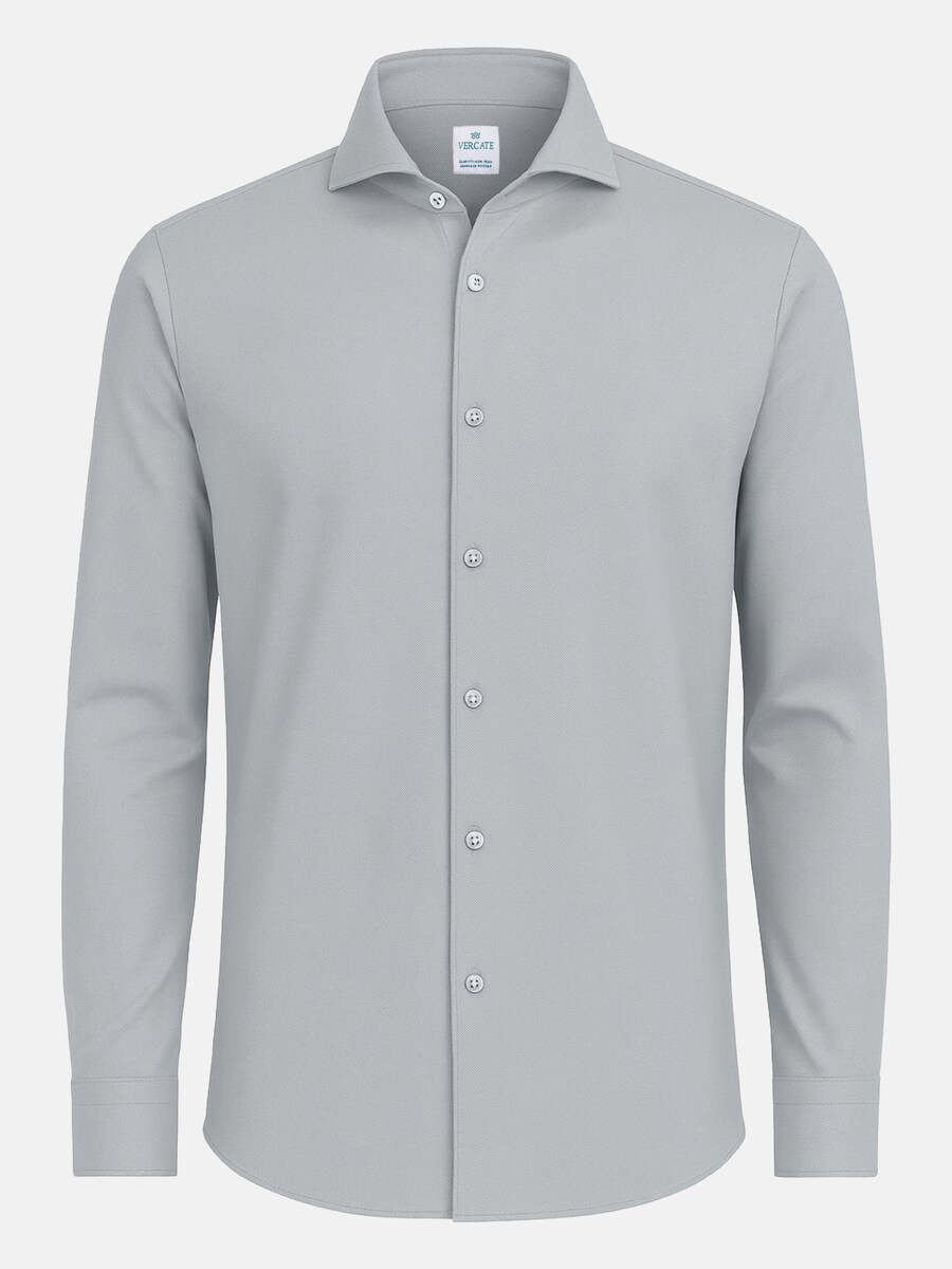 

Рубашка делового кроя Slim Fit Vercate No. 19, светло-серый