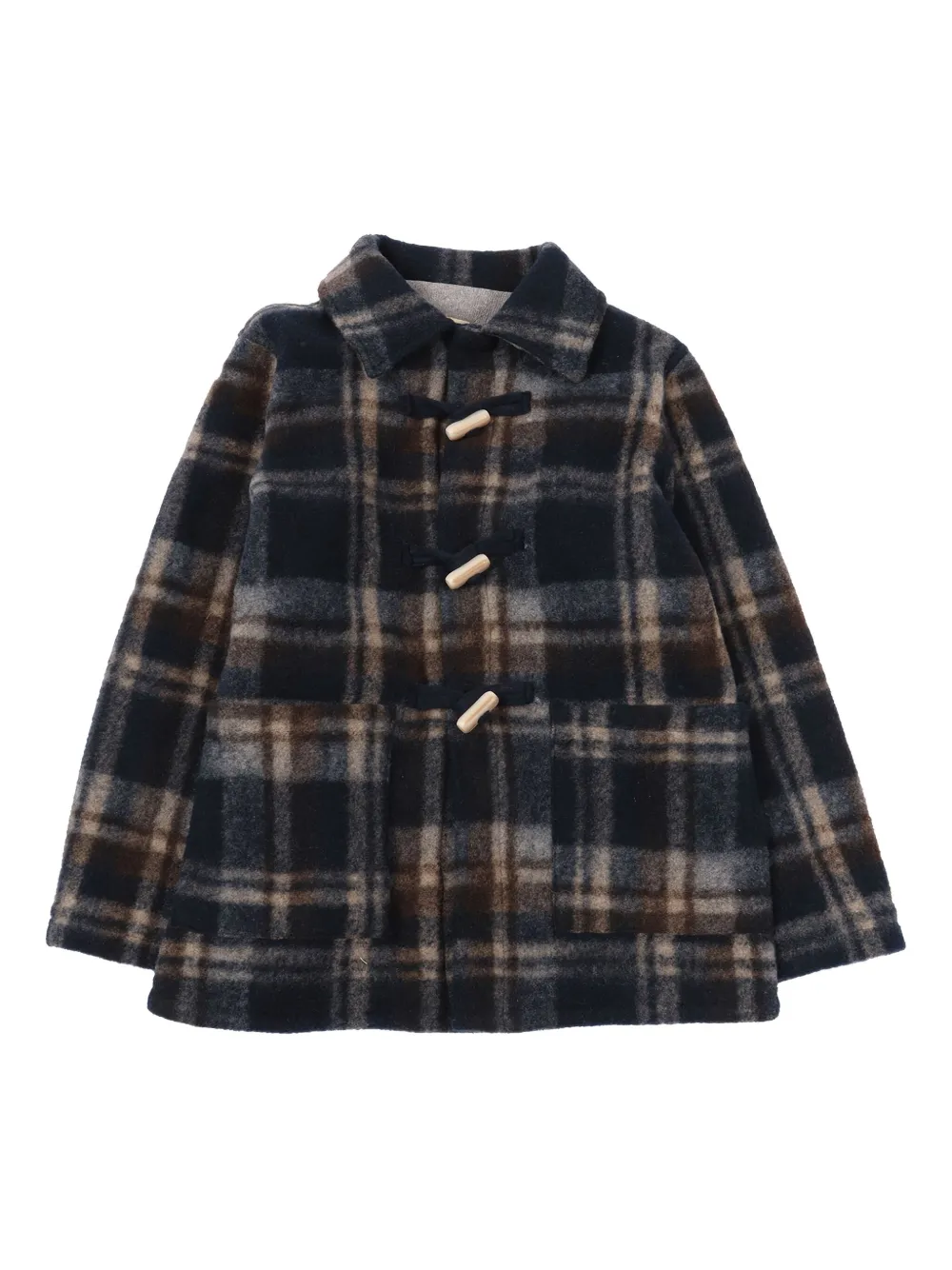 

Клетчатое пальто с застежкой тогл Zhoe & Tobiah, синий