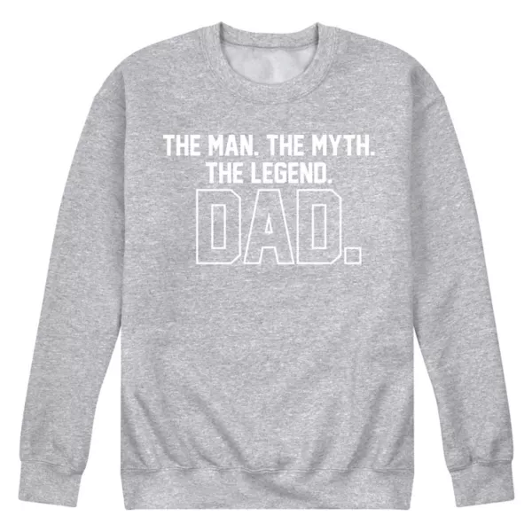

Мужская флисовая толстовка с надписью «The Legend Dad» Licensed Character, серый