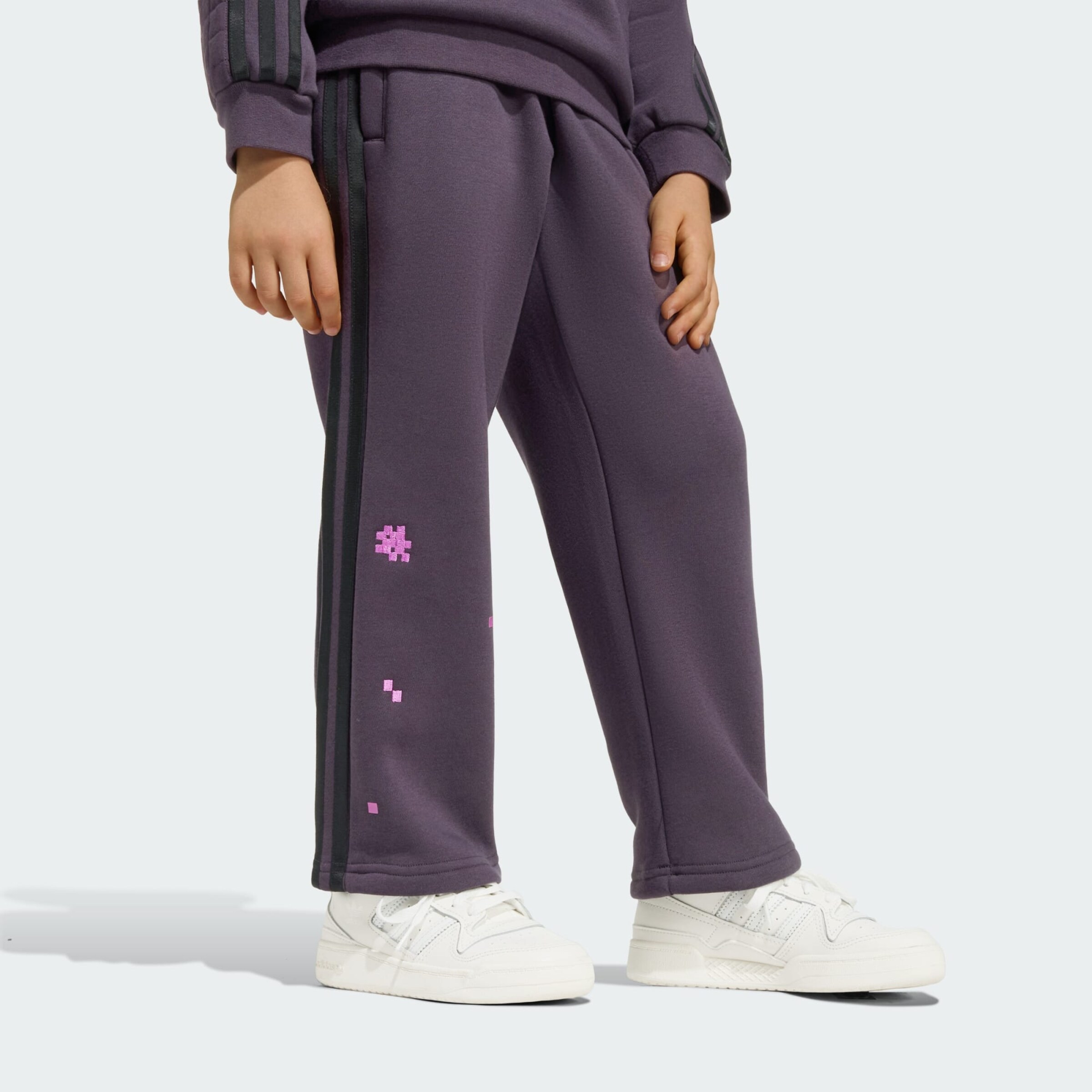 Adidas Originals Спортивный костюм 'Adidas x Minecraft' в темно-фиолетовом цвете — фото 4