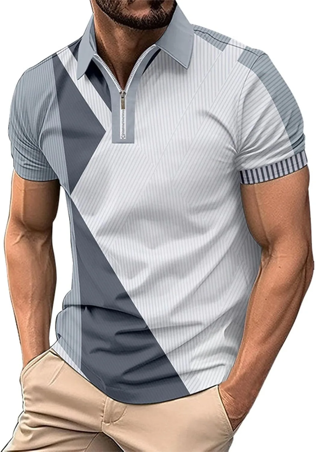 

Polo футболка Muscularfit для мужчин Big and Tall, короткий рукав, свободный крой, градиентный цвет