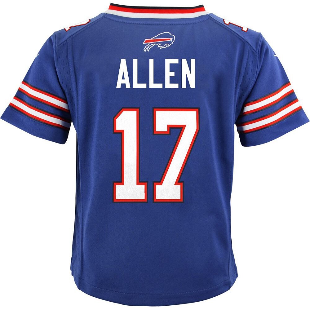 Джерси Nike Josh Allen Royal Buffalo Bills для дошкольников, цвет Bil Blue — фото 4