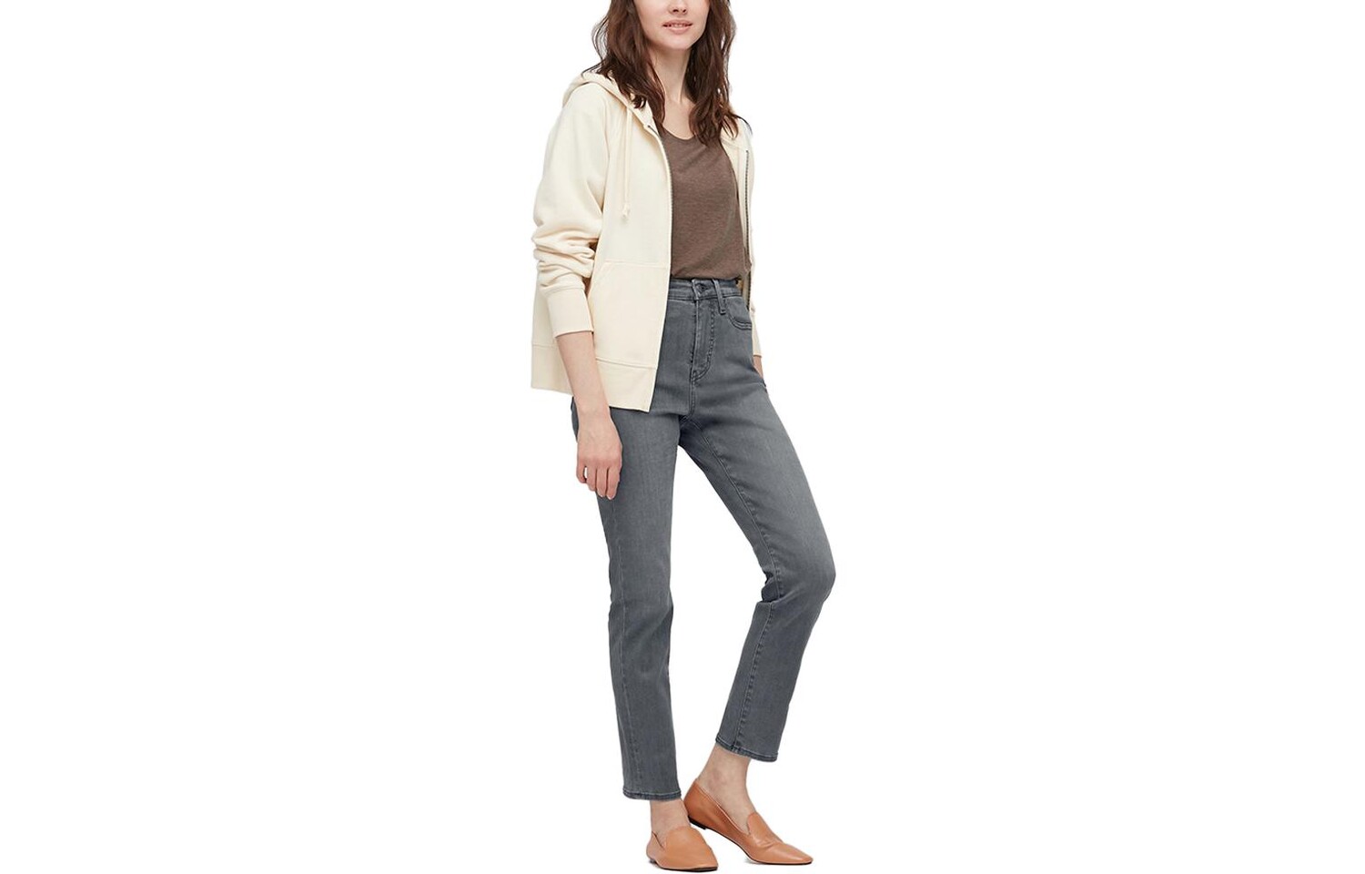 

Джинсы женские Асфальт Серый Uniqlo