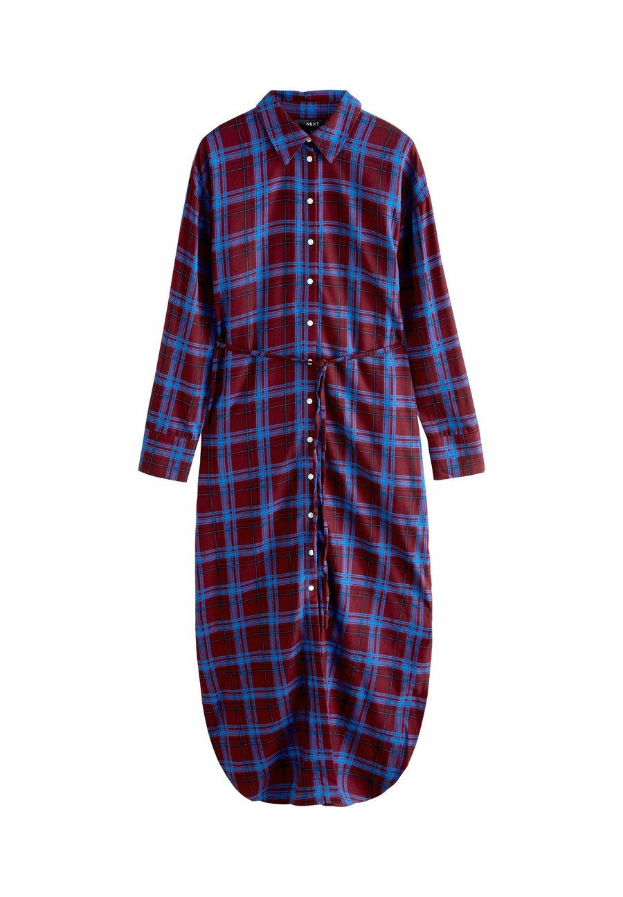 

Платье Next LONG SLEEVE TIE WAIST , Red/Blue Check/Red