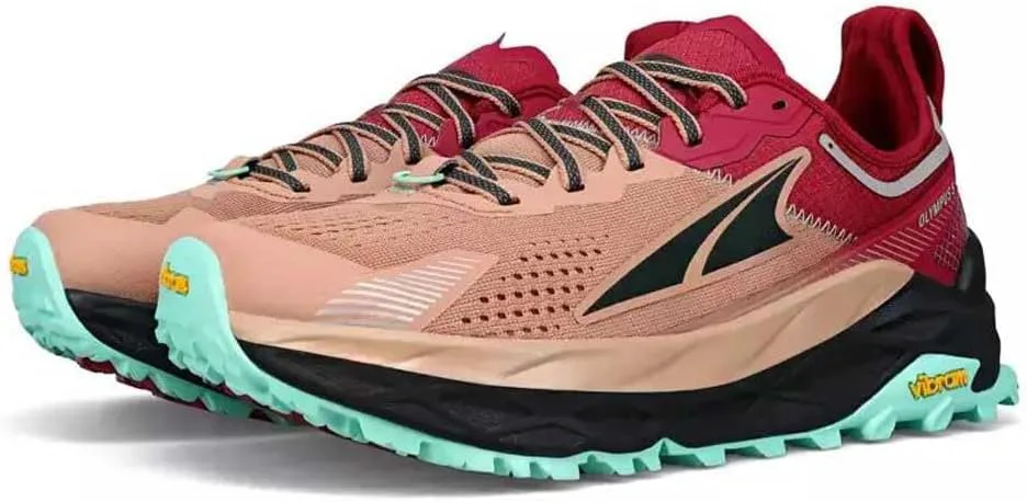 Мужские кроссовки Altra Olympus 5 Hike Low GTX, коричневый/красный — фото 4