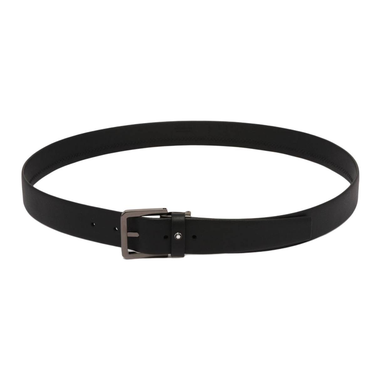 

MONTBLANC Кожаный мужской ремень черный, Black
