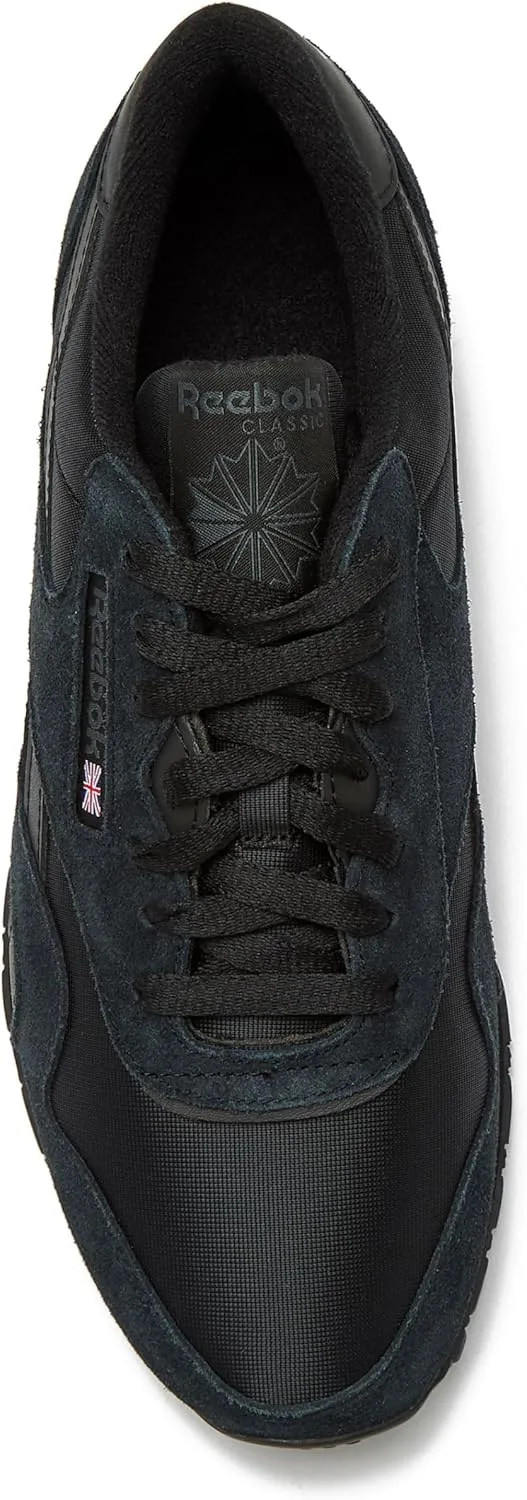 Кроссовки Reebok Klassische Nylon для Herren, Tennisschuhe, черный/серый — фото 4